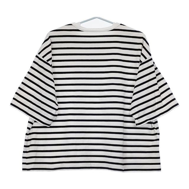 nest Robe コットンボーダー ビッグシルエット 01232-1041 半袖Ｔシャツ カットソー 23SS ホワイト ネイビー ネストローブ 5-0621S 247022 nest Robe コットンボーダー ビッグシルエット 01232-1041 半袖