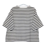 nest Robe コットンボーダー ビッグシルエット 01232-1041 半袖Ｔシャツ カットソー 23SS ホワイト ネイビー レディース ネストローブ【中古】5-0621S∞