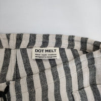DOT MELT ストライプ  イージー パンツ キナリ グレー レディース ドットメルト【中古】5-0428M∞