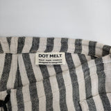 DOT MELT ストライプ  イージー パンツ キナリ グレー レディース ドットメルト【中古】5-0428M∞