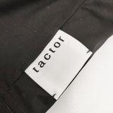 tactor アシンメトリー ドッキングワンピース サイズ1 コットン ワンピース ブラック ネイビー レディース タクター【中古】5-0711S◎