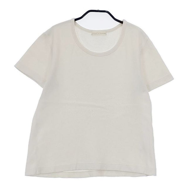 うなぎの寝床/yohaku S コットン 30 半袖Ｔシャツ カットソー ホワイト レディース うなぎの寝床/ヨハク【中古】5-0621S∞