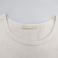 うなぎの寝床/yohaku S コットン 30 半袖Ｔシャツ カットソー ホワイト レディース うなぎの寝床/ヨハク【中古】5-0621S∞