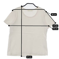 うなぎの寝床/yohaku S コットン 30 半袖Ｔシャツ カットソー ホワイト レディース うなぎの寝床/ヨハク【中古】5-0621S∞