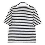 SAINT JAMES ピリアック ボーダー T1 半袖Ｔシャツ カットソー ホワイト ネイビー レディース セントジェームス【中古】5-0621S∞