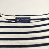 SAINT JAMES ピリアック ボーダー T1 半袖Ｔシャツ カットソー ホワイト ネイビー レディース セントジェームス【中古】5-0621S∞