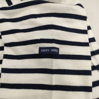 SAINT JAMES ピリアック ボーダー T1 半袖Ｔシャツ カットソー ホワイト ネイビー レディース セントジェームス【中古】5-0621S∞