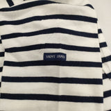 SAINT JAMES ピリアック ボーダー T1 半袖Ｔシャツ カットソー ホワイト ネイビー レディース セントジェームス【中古】5-0621S∞