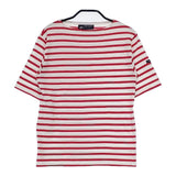 SAINT JAMES ピリアック ボーダー T1 半袖Ｔシャツ カットソー ホワイト レッド レディース セントジェームス【中古】5-0621S∞