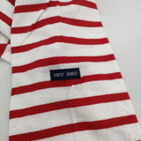 SAINT JAMES ピリアック ボーダー T1 半袖Ｔシャツ カットソー ホワイト レッド レディース セントジェームス【中古】5-0621S∞