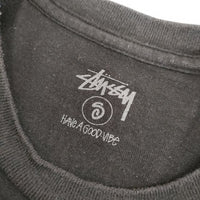 STUSSY VANQUISH ヴァンキッシュ 半袖Ｔシャツ カットソー ブラック メンズ ステューシー【中古】5-0501S∞