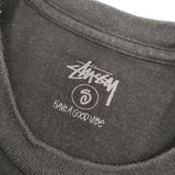 STUSSY VANQUISH ヴァンキッシュ 半袖Ｔシャツ カットソー ブラック メンズ ステューシー【中古】5-0501S∞