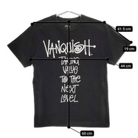 STUSSY VANQUISH ヴァンキッシュ 半袖Ｔシャツ カットソー ブラック メンズ ステューシー【中古】5-0501S∞