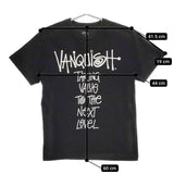 STUSSY VANQUISH ヴァンキッシュ 半袖Ｔシャツ カットソー ブラック メンズ ステューシー【中古】5-0501S∞