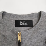 THE RERACS 20FW-RECS-266L-J ノーカラージップコート サイズ38 サイドスリット コート グレー レディース ザリラクス【中古】5-0223M♪