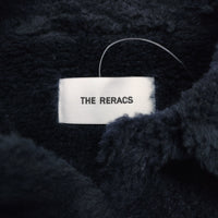 THE RERACS 21FW-RECT-307L-2 サイズ36 ウール ボア スナップボタン ステンカラーコート ネイビー レディース ザリラクス【中古】4-1105A♪