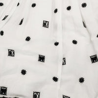 marble sud 07DS074012 FOLKS Skirt 刺繍 ギャザー ロングスカート 24SS ホワイト レディース マーブルシュッド【中古】4-0912M♪