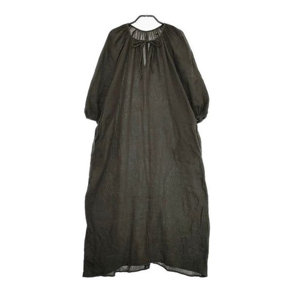 Deuxieme Classe WALANCE別注 COTTON GAUZE DRESS 3241-115 ワランス ワンピース 24SS カーキ レディース ドゥーズィエムクラス【中古】4-0929M♪