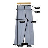 CAST: キャストコロン tトリアセテートポリエステル センタープレススラックス パンツ ライトブルー レディース【中古】5-0824M∞