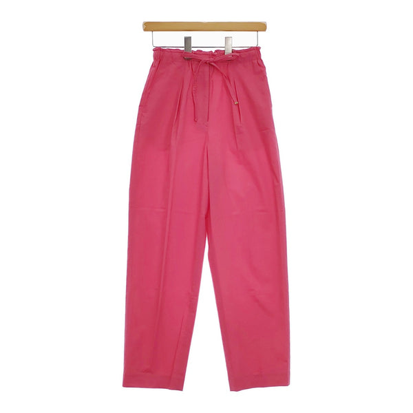 BEARDSLEY パワーリネン イージーストレートパンツ 定価18700円 11041204301 パンツ ピンク レディース ビアズリー【中古】5-0404M△