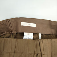 EPOCA ワイドパンツ コットンシルク M5R08-146-50 サイズ40 パンツ ライトブラウン レディース エポカ【中古】5-0404M△
