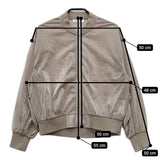 MACPHEE グロッシージャージー ジップアップブルゾン 12070107701 ブルゾン モカベージュ レディース マカフィー【中古】5-0404M△