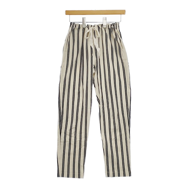 MAX & Co. ストライプ ヘリンボーン イージーパンツ 678196800833 パンツ アイボリー ネイビー レディース マックス アンド コー【中古】5-0404M△