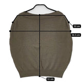 EPOCA LAMAGLIA IN CASA ノースリーブ セーター ニット カーキ レディース エポカ【中古】5-0621S∞