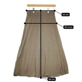 EPOCA ニットスカート M5S29-165-78 サイズ40 フェイクラップ ロングスカート カーキ レディース エポカ【中古】5-0404M△