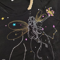TSUMORI CHISATO the Spirit of Beauty スパンコール 半袖Ｔシャツ カットソー ブラック レディース ツモリチサト【中古】5-0621S∞