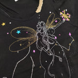 TSUMORI CHISATO the Spirit of Beauty スパンコール 半袖Ｔシャツ カットソー ブラック レディース ツモリチサト【中古】5-0621S∞