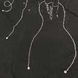 TSUMORI CHISATO the Spirit of Beauty スパンコール 半袖Ｔシャツ カットソー ブラック レディース ツモリチサト【中古】5-0621S∞