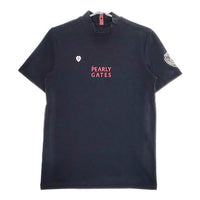 PEARLY GATES モックネック 半袖Ｔシャツ カットソー ネイビー メンズ パーリーゲイツ【中古】5-0501S∞