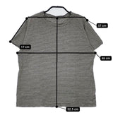 45R/45rpm ピンボーダーの45星Tシャツ 定価11000円 サイズ4 半袖Ｔシャツ カットソー グレー カーキ レディース フォーティーファイブアールピーエム【中古】5-0709S∞
