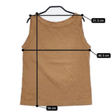 45R/45rpm ノースリーブカットソー キャミソール タンクトップ ライトブラウン系 レディース フォーティーファイブアールピーエム【中古】5-0709S∞