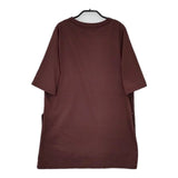 green label relaxing SCデコルテスリットロングTシャツ 半袖Ｔシャツ カットソー ブラウン レディース グリーンレーベルリラクシング【中古】5-0709S∞