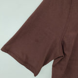 green label relaxing SCデコルテスリットロングTシャツ 半袖Ｔシャツ カットソー ブラウン レディース グリーンレーベルリラクシング【中古】5-0709S∞