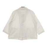 Lin francais d'antan 丸襟 コットン ジャケット ホワイト レディース ランフランセダンタン【中古】5-0426M∞