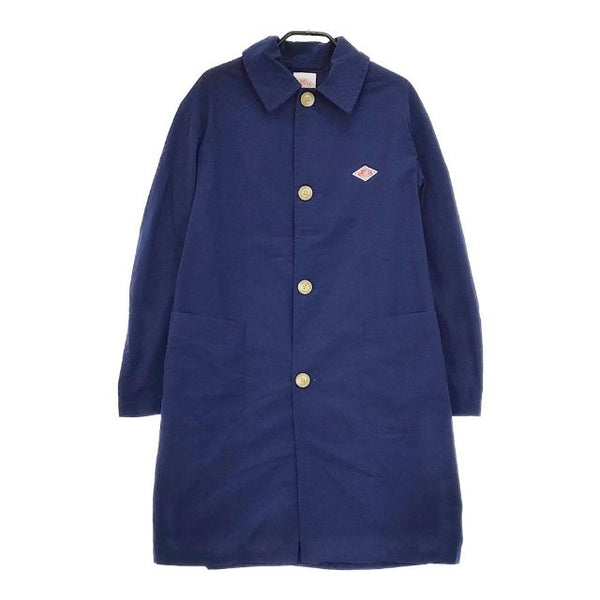 Danton ナイロン JD-8642 NYLON TAFFETA ステンカラーコート ネイビー レディース ダントン【中古】5-0426M∞