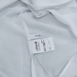 MACPHEE コットンボイルローン ギャザーカラーブラウス 七分袖 ブラウス シャツ ホワイト レディース マカフィー【中古】5-0709S∞