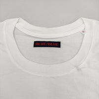 BLUE BLUE プリント サイズ2 半袖Ｔシャツ カットソー ホワイト レディース ブルーブルー【中古】5-0709S∞