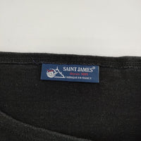 SAINT JAMES ウェッソン T3 無地 半袖Ｔシャツ カットソー ブラック レディース セントジェームス【中古】5-0709S∞
