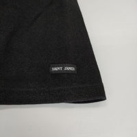 SAINT JAMES ウェッソン T3 無地 半袖Ｔシャツ カットソー ブラック レディース セントジェームス【中古】5-0709S∞