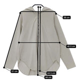 Lelill フード付き プルオーバー パーカー カットソー グレー レディース レリル【中古】5-0426M∞