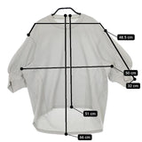 PUPULA 131077Z コットンプルオーバー 5分袖 Ｔシャツ カットソー グレー レディース ププラ【中古】5-0122M∞