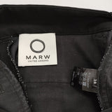 MARW UNITED ARROWS 38 定価11000円 ピンタックテーパードヘムスリット パンツ ブラック レディース マルゥユナイテッドアローズ【中古】5-0422M♪
