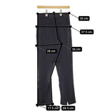 MARW UNITED ARROWS 38 定価11000円 ピンタックテーパードヘムスリット パンツ ブラック レディース マルゥユナイテッドアローズ【中古】5-0422M♪