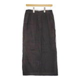 adam et Rope AER リネンMIXタイトスカート サイズ38 ロングスカート 21SS チャコールグレー レディース アダムエロペ【中古】5-0422M♪