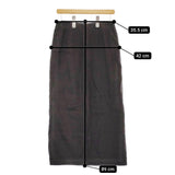 adam et Rope AER リネンMIXタイトスカート サイズ38 ロングスカート 21SS チャコールグレー レディース アダムエロペ【中古】5-0422M♪