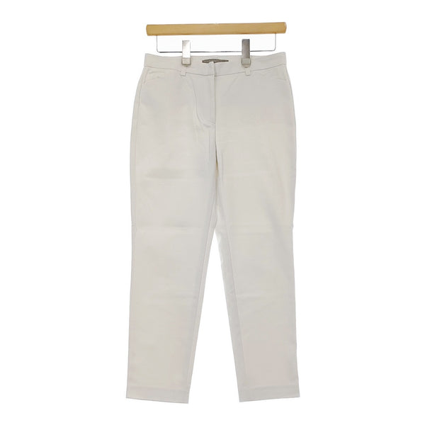 theory luxe ストレッチパンツ サイズ38 テーパード パンツ ホワイト レディース セオリーリュクス【中古】5-0422M♪
